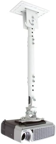 ATDEC TH-WH-PJ-CM, прилагодлив на таванските проектор, монтирање на прикази до 33 фунти, бело