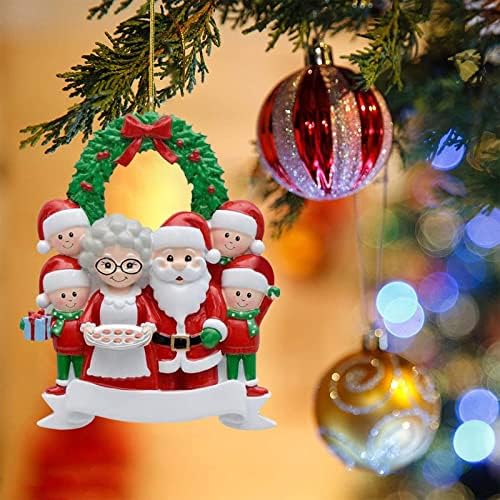 Персонализиран украс за украсување на новогодишни елки дома обичај снежен човек Божиќен празник дома украси