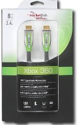 Rocketfish Нов премиум зелен Xbox 360 HDMI кабел 8 ft