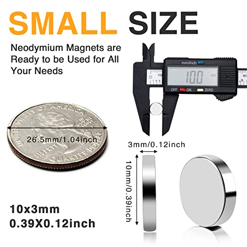 Trymag 50pcs мали магнети 10x3mm пакет со 360pcs мали магни 3x1mm