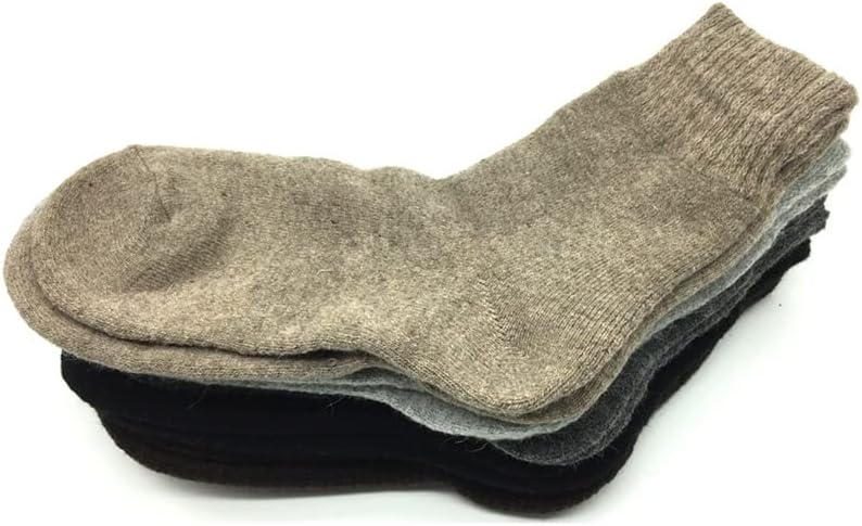 Dloett 5 пара/лота дебела волна чорапи мажи зимски топло кашмир чорапи за дишење машки мејаи
