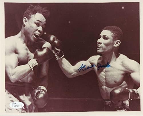Бео Jackек потпиша автограмиран 8x10 Фото Легендарниот боксер JSA U07887 - Фотографии за автограми во боксот