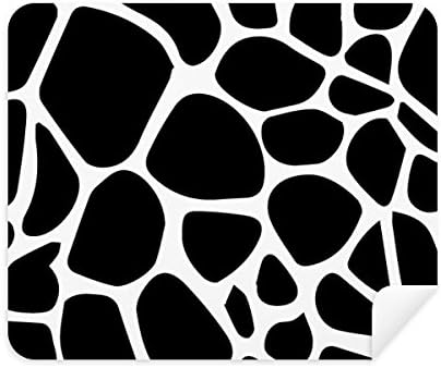 Жирафа Животинска Уметност Жито Илустрација Шема Чистење Крпа Екран Почиста 2 парчиња Велур Ткаенина