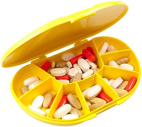 VitaCarry 8-Оддел Патување Витамин И Лекови Пилула Кутија, Држи до 150 Апчиња