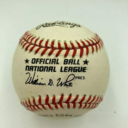 Џером Волтон Потпиша Автограм На Официјалната Национална Лига Бејзбол-Бејзбол Со Автограм
