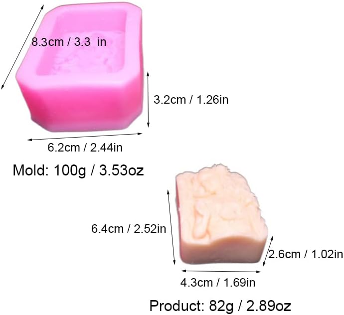 LVDGE 2 пакет убава жена и цвеќиња силиконски сапуни за сапун за правење сапун за нега на кожата, сапун за мал бизнис и производи за ароматерапија