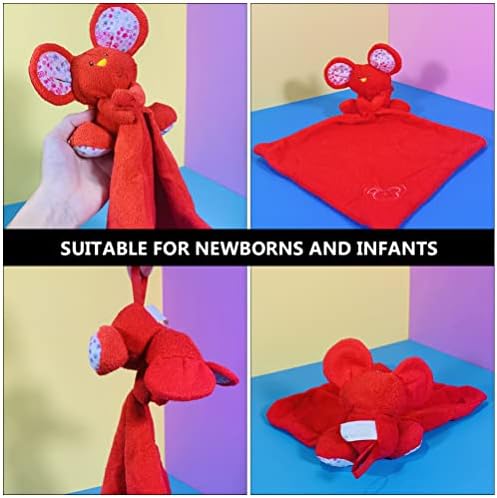 Кисангел 2 парчиња безбедносно ќебе за стаорец меко бебе за асистенција ќебиња смирувачки сензорно ќебе новороденче утешна играчка