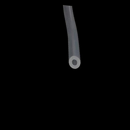 X-DREE 1,5 mm x 3,5 mm Висока Температура Отпорни Силиконски Гумени Цевки Црево Цевка Јасно 5m Долг (Tubo de manguera de tubo de caucho de