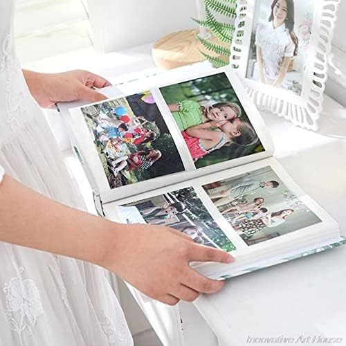 N/A 4D голем албум со фото -фото -фото -кутија 100 листови хартија за бебиња за семејни албуми за книги Свадба Фото DIY
