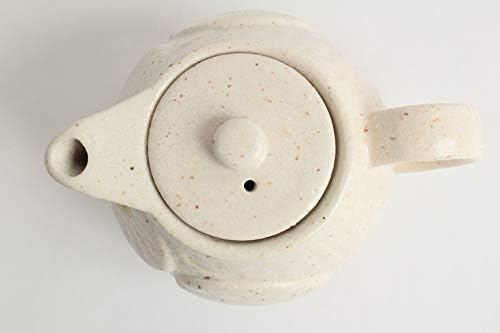 Mino Ware Јапонски керамички чајник kyusu owl форма шифон бел направен во Јапонија CPK003