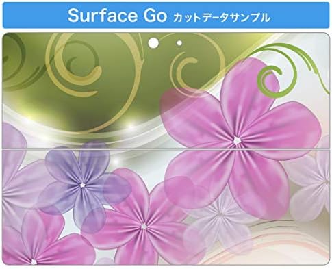 Покрив за декларации на igsticker за Microsoft Surface Go/Go 2 Ultra Thin Protective Tode Skins Skins 000706 Цветниот гребен