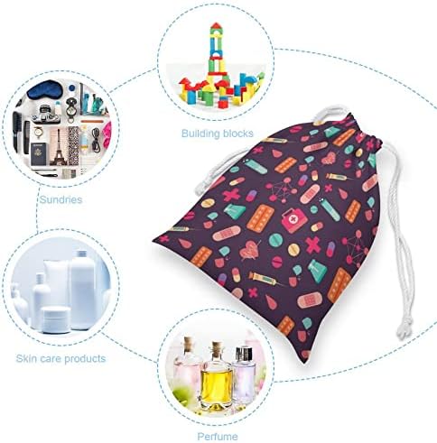 Медицинска Нега Платно Торба За Складирање Еднократно Врвка За Влечење Торбичка Торбичка Торба За Намирници За Домашно Патување