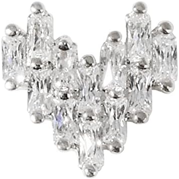 Техника во облик на срцев нокти циркон дијаманти метални шарми камења камења за нокти уметност убавина дизајни украси занаетчиски накит DIY