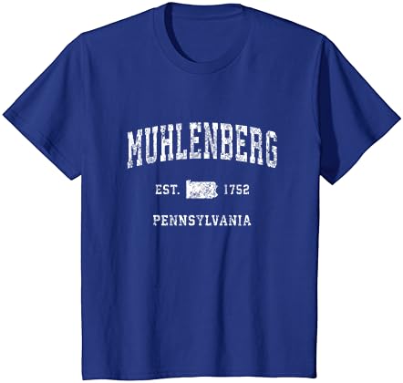 Муленберг Пенсилванија ПА Гроздобер маица за атлетски спортски дизајн