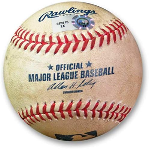 Играта на Адријан Гонзалез користеше бејзбол 6/27/13 - Фаул против Петибон Доџерс EK325615 - МЛБ автограмирана игра користена бази