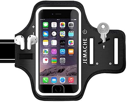 iPhone 8 Plus, 7 Plus Armband со AirPods Pro сопственик, Gemache Gym што работи вежба за вежбање за вежбање за iPhone 6/6s/8/7