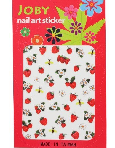 Налепница за нокти/уметност за нокти - Колекција за потписи - јагоди