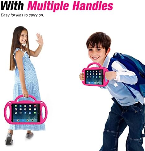 ETOPXIZU KIDS CASE FOR IPAD MINI 5/4/3/2/1, рамената на рамената Шокпроизводна рачка Пријателска конвертибилна штанд Детска кутија за iPad мини