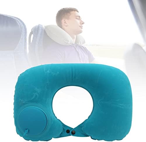 Aqxreight Air Pillow, U обликувајте перница Прес надувување на мека глава за одмор за патувања во авиони со автомобили)