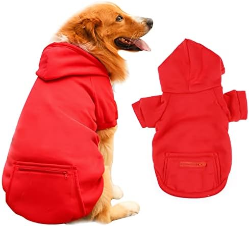 Копач на кучиња од играчки од кучиња, топла облека за кучиња пријатно руно наречен џемпер на пуловер со аспиратор и џеб од патент, меко миленичиња