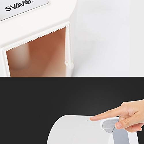 Јуанфлк Пластична Водоотпорна Тоалетна Кутија За Мали Ткива Кутија За Тоалетна Хартија За Бања Бесплатно Удирање Хартиена Крпа Решетка