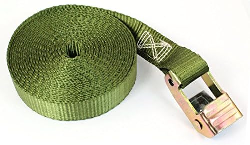 Aexit Travel Metal Chain & Fottings Fitters Cam Cam Cargo Band Tie Down Strap 5m Wire Wire јаже клипови 16ft Green