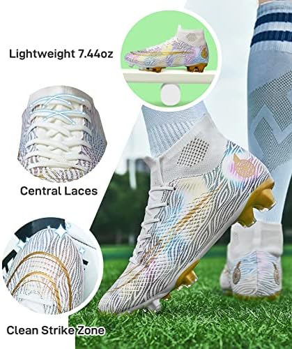 Унисекс машки фудбалски фудбалски фудбали FG/AG фудбалски чевли трева во затворена фирма на отворено, терен со високи шипки, Younth Професионален