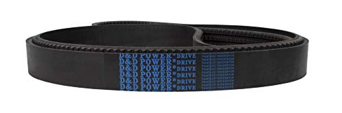 D&D PowerDrive 5vx930/06 опсежен појас, 5/8 x 93 OC, 6 ленти, гума