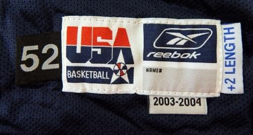 2003-04 Тим САД кошарка празна игра издадена морнарица Jerseyерси 52+2 DP20248 - НБА игра користена