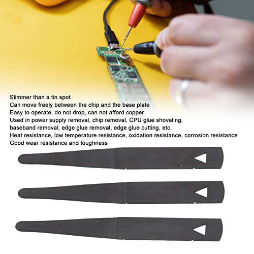 Комплет за ножеви за поправка од 3 парчиња BGA, SK5 челик IC чип поправка ултра тенок нож со повеќе предности, за одржување