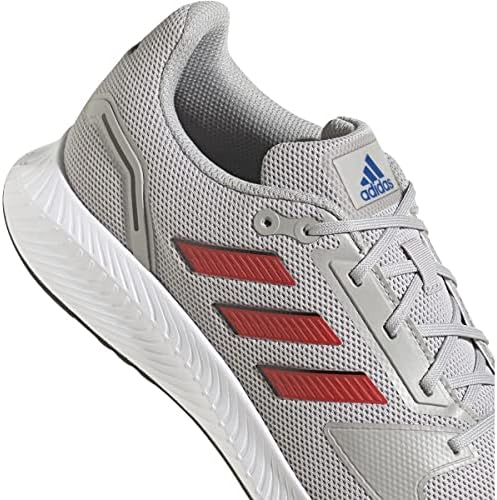 Чевли за трчање Adidas Mens Runfalcon 2.0, сиви две/живописни црвени/јадро црно, 12