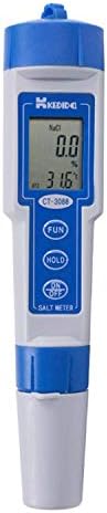 KXA дигитален водоотпорен опсег на сол мерач 0,0% до 10,0% аквариум вода за квалитет на вода сол тестер тестер на пенкало со салинометар