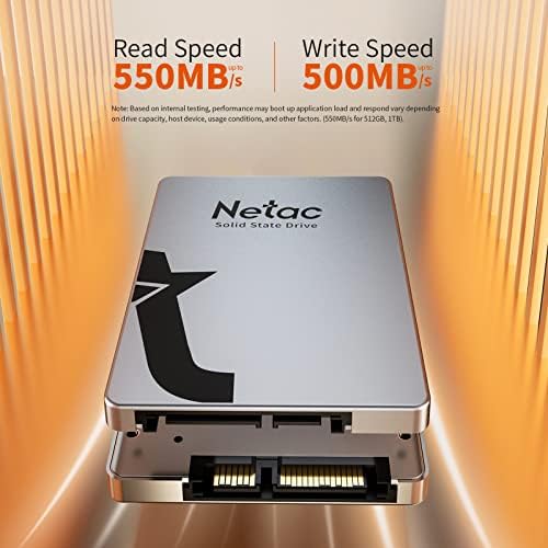 Netac 2tb Внатрешна SSD До 550MB/s SATA III 6Gb/s 2.5 Внатрешна Цврста Состојба Диск 3D NAND Лесен За Инсталирање За Лаптоп Компјутер