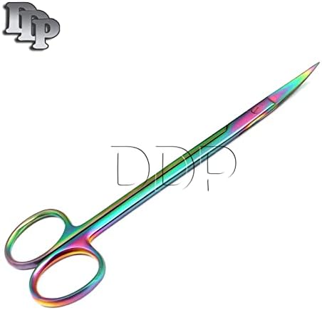 ДДП Мулти титаниум боја Виножито Кели ножици 6.25 криви не'рѓосувачки челик