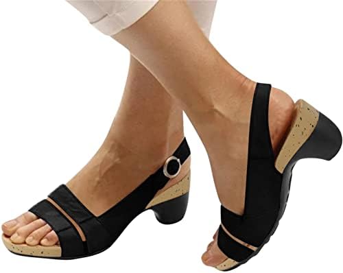 Nlomoct Ортопедски сандали за женски поддржувач на лак, папучи за одење на жени Гроздобер анти-лизгачки дишења од сандали од сандали