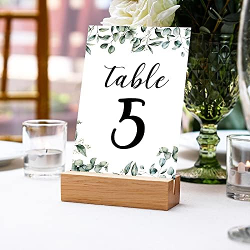 Чинко 31 парчиња броеви за свадбени табели картички за годишнини броеви на табели со двојно седење место картичка зеленило броеви