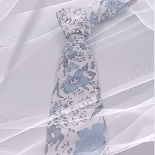 Mantieqingway Men Skinny Tie памук цветна вратоврска за вратоврска за венчавки