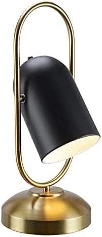 Аспен Креативно 40246-41-1, овална ламба за задачи w/вртливата сенка, 2-тон топол месинг w/мат црна завршница, големина: 7-1/8 d