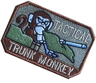 Тактички трупец мајмун USAF 3D Patch Hook and Loop Tactical Morale Applique Applike Plickener Wempreded Patch 2 парчиња