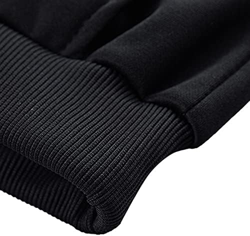 Beuu Mens 2-парчиња облеки со мастило печатено качулка пуловер со долги ракави за џемпери и џогерски панталони