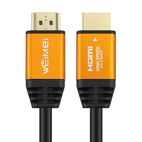 Weimei 10 стапки 4K HDMI кабел 2.0 HDMI кабел 10ft Поддршка 4K@60Hz UHD 2160P Ethernet 3D Arc со златен позлатен конектор и голи бакар проводник