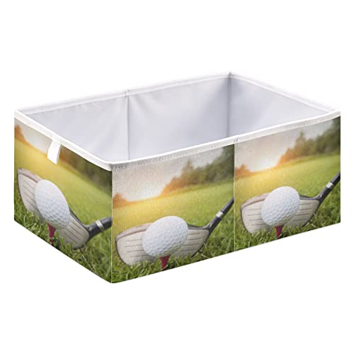 Коцка за складирање на топката за голф -клуб, кои се склопуваат водоотпорни корпи за играчки за организатор на коцка, канти за деца девојчиња