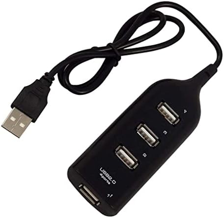 Компактна големина Mini 4 порта USB 2.0 Адаптер за разделник со голема брзина 480 Mbps за компјутерски лаптоп со USB кабел