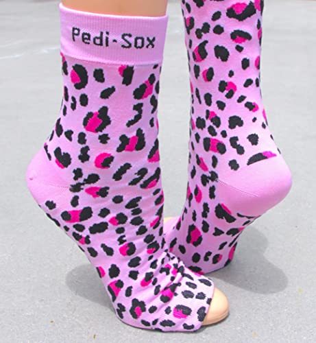 Оригинален педи-сокс бренд Бездомни Чорапи За Педикир: Ултра: Прилично Розова Леопард