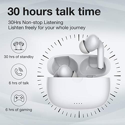 Достапни Се Безжични Слушалки, Тектаг Безжични Слушалки со Контрола На Допир Bluetooth Слушалки со Три Големини На Чепчиња За