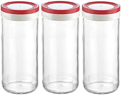 Стаклени Шишиња за Цедење 16оз Стаклени Шишиња За Повеќекратна Употреба Со Капаци За Сок Тегли За Пиење Со Пластични Гумени Херметички Капаци