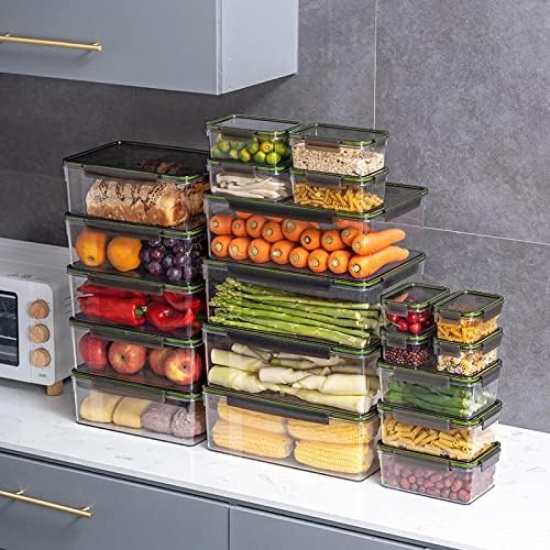 Jjzhy преносна јасна кутија бенто кутија овошје и зеленчук кутија за складирање кујна храна транспарентна кутија за складирање на фрижидер