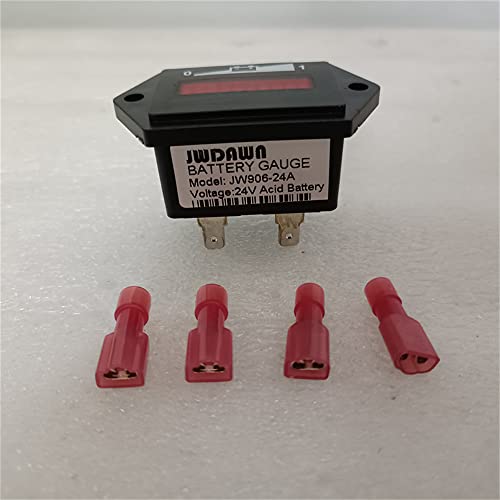 Индикатор за мерач на батерии од 24 волти палци 24V монитор на капацитет на батеријата за напон за монитор на напон за Curtis 906 906T24BNBAO