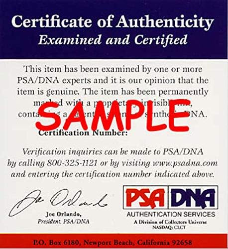 Nyони UniTas PSA DNA потпиша сертификат за автограми со сертификати 8x10