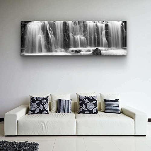 Startonight Canvas Wall Art Водопад - Вода врамена од 16 x 48 инчи